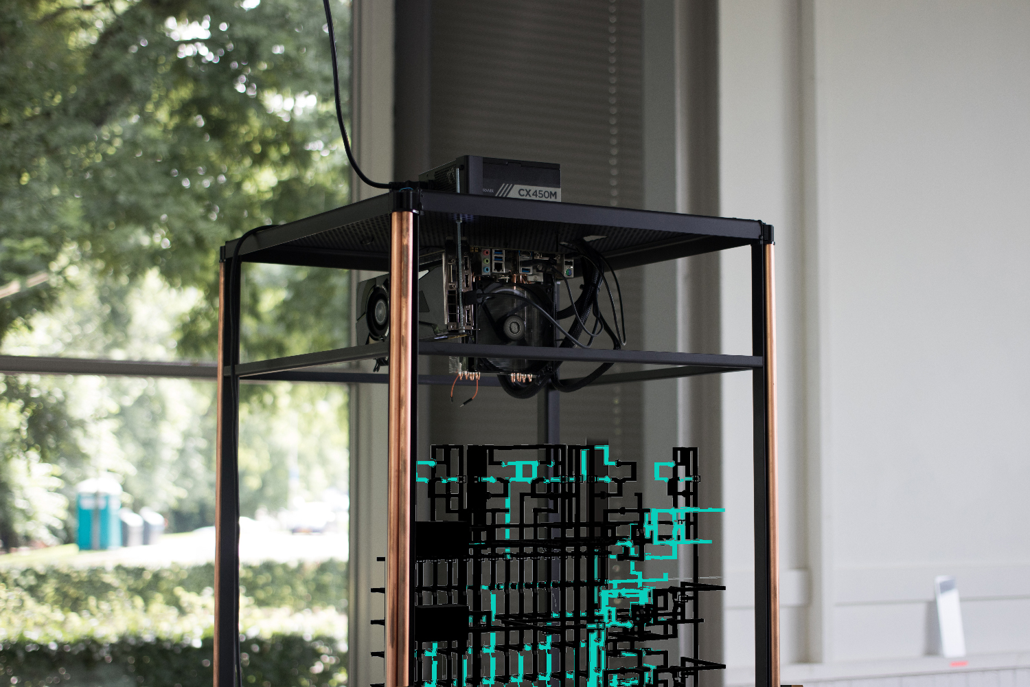 Examining the inner workings of an active processor is normally impossible. This custom designed, simulated processor gives an insight into the process of  computation.