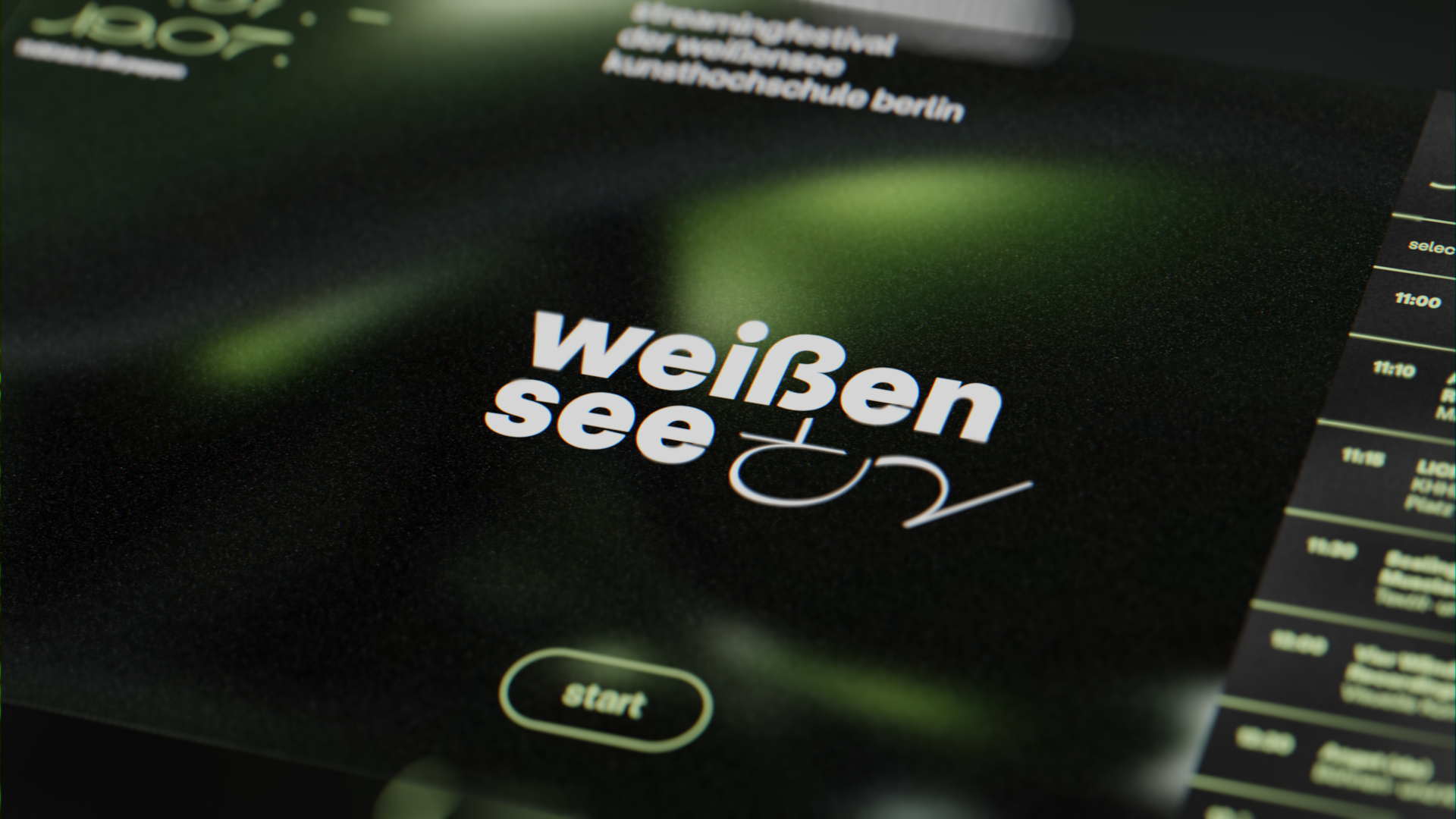 Moving the final exhibition for Hochschule Weißensee online.